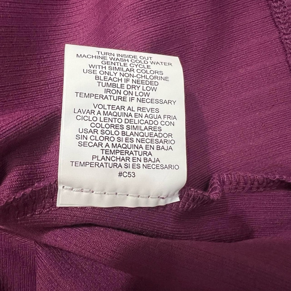 June & Hudson Purple Fit And Flare Mini Dress 3/4 Length Sleeves Size Medium - Picture 8 of 8
